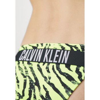 Calvin Klein γυναικείο μαγιό bottom ζεβρέ σε κίτρινο neon χρώμα  KW0KW02336 0IC